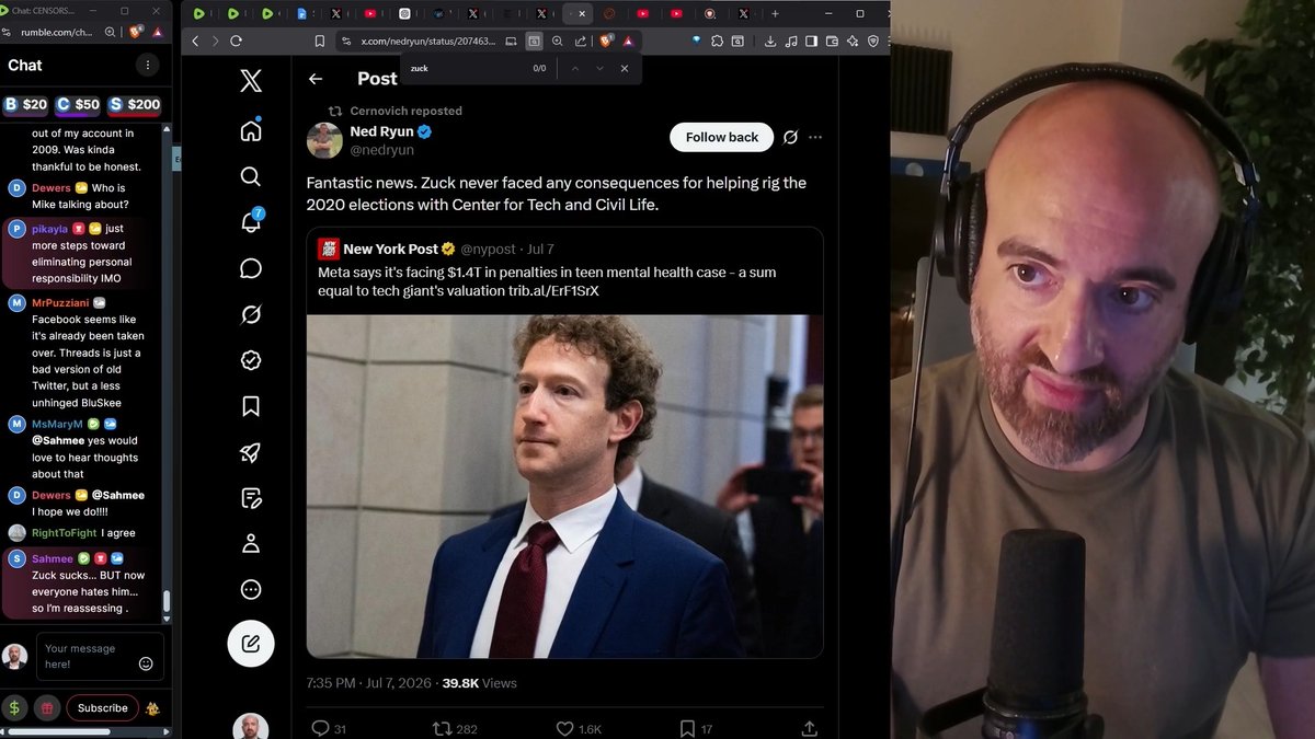 Sympathy For The Zuck Devil - Why This Trillion Dollar Facebook Lawsuit IS A DISASTER For Conservative Free Speech Online
