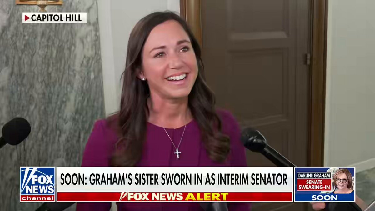 “[Lindsey] always said that his greatest accomplishment was the way that Darline turned out. I had an opportunity to have dinner with Darline and obviously get to know Lindsey’s family and this is a really big moment. Her walking on the Senate floor today to be sworn in—he would be so proud.”