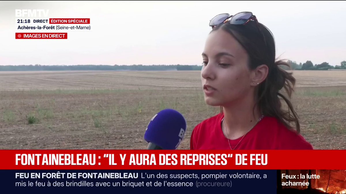"Ils ont apporté des cuves à eau pour ravitailler les piscines": des agriculteurs en soutien aux hélicoptères des sapeurs-pompiers face aux feux de Fontainebleau