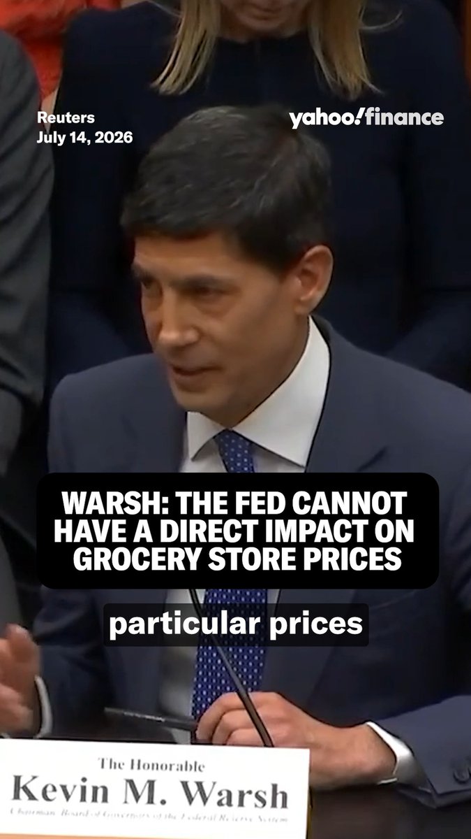 "My commitment to you is to take sticky prices and to unstick them," Warsh says in a testimony to Congress on Tuesday.