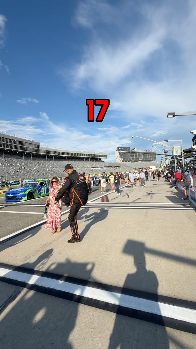 Watch out for soccer balls on pit road. 🫣