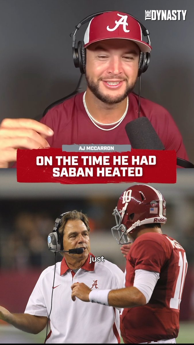If there was one person who loved pushing Saban's buttons, it was AJ McCarron. #rolltide