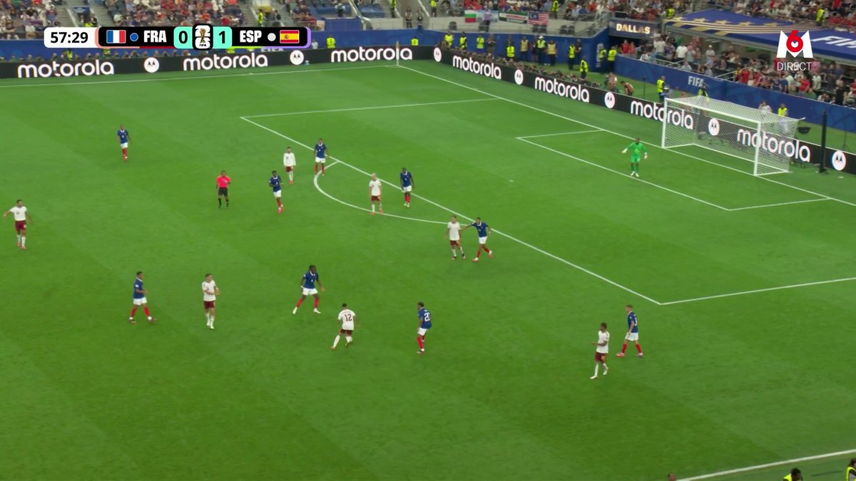 Quel mouvement de la Roja ! Le une-deux entre Dani Olmo et Pedro Porro fait la différence, et Pedro Porro double la mise pour l'Espagne. L'Espagne mène 2-0. Suivez le match sur M6 et M6+ : #CDM2026 #FIFAWorldCup #FRAESP