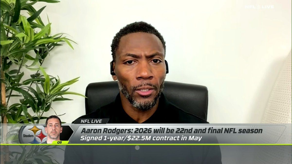 "This team can be slightly above average. Aaron Rodgers can get this team to nine wins or 10 wins, and you maybe sneak into the playoffs." —Ryan Clark on the expectations for the Pittsburgh Steelers this season 🏈