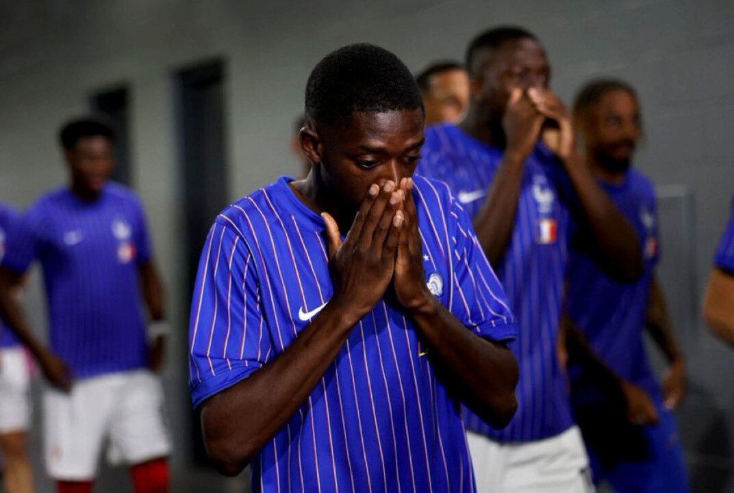 Ousmane Dembélé, İspanya maçı öncesinde dua ederken görüntülendi. Fransa finale çıkabilecek mi?