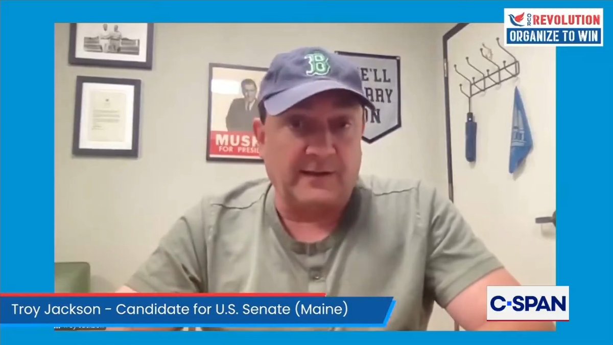 U.S. Senate Candidate Troy Jackson (D-ME) on the process for the Maine Democratic Senate Primary: "So what we're trying to do now is send people to these county caucuses to run as delegates for our campaign..."