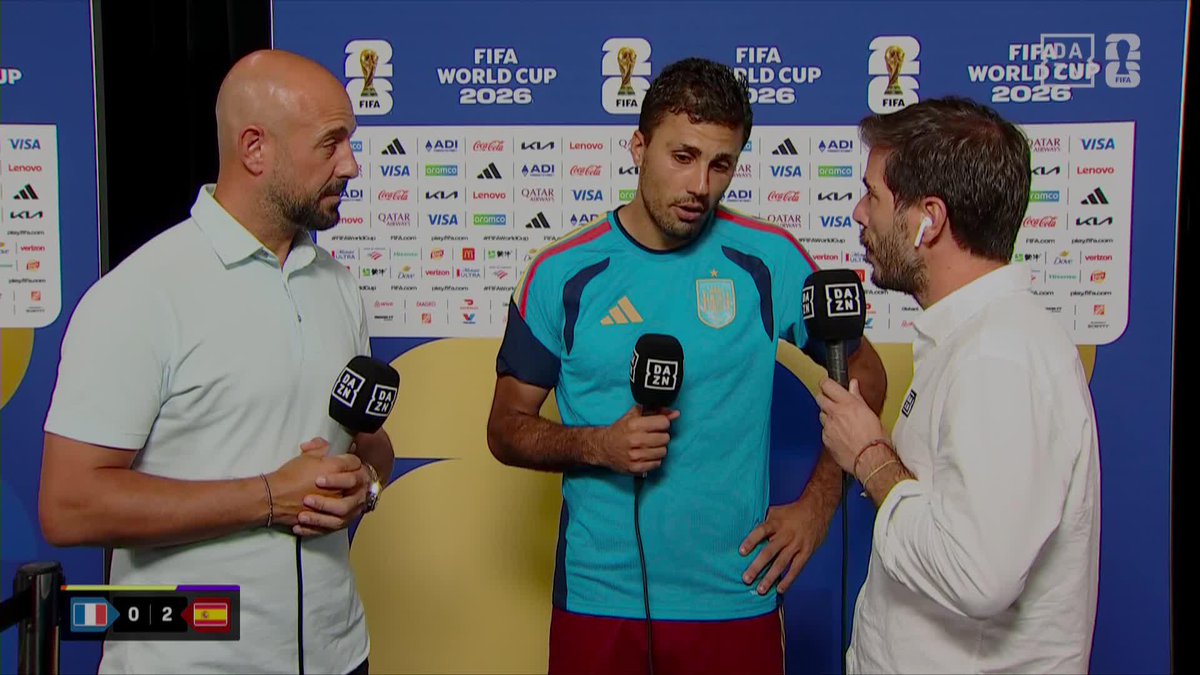 🗣️ Rodri: "Hoy se ha hecho el partido más completo de todo el torneo" #DAZNMundial