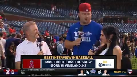 Kevin McGonigle was only EIGHT years old when Mike Trout made his first #AllStarGame in 2012 🤯 The two superstars join the Intentional Talk crew to talk about where they are in their careers. MLB Network + Corona USA