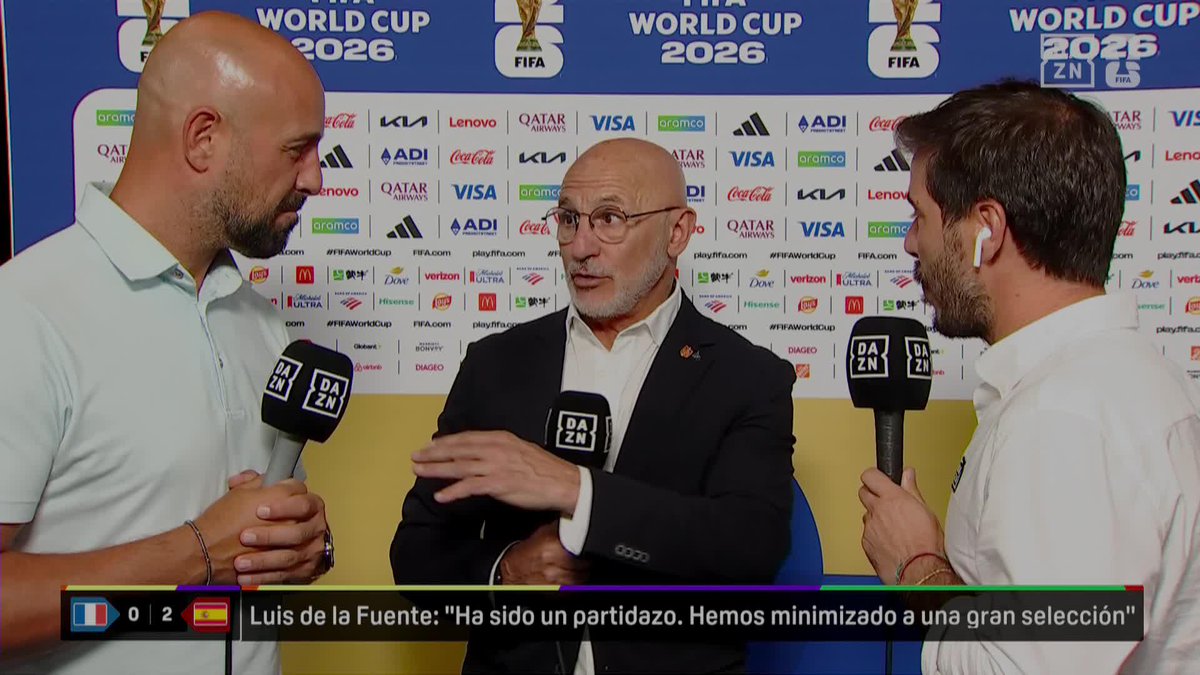 🗣️ Luis de la Fuente, más emocionado que nunca: "Quién me iba a decir a mí esto. Hoy estoy en la final de un Mundial. ¿Y si sí?" #DAZNMundial
