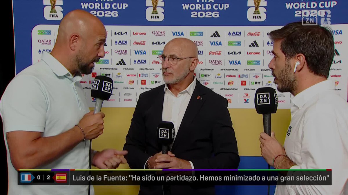 Pepe Reina y su admiración por Luis de la Fuente "Esta Selección es un ejemplo y un espejo de lo que ven en su entrenador" #DAZNMundial