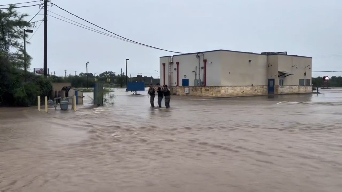 Texas DPS shared this video showing tactical marine units deployed to assist with water rescues in Uvalde County as a heavy rain hits parts of South Texas.