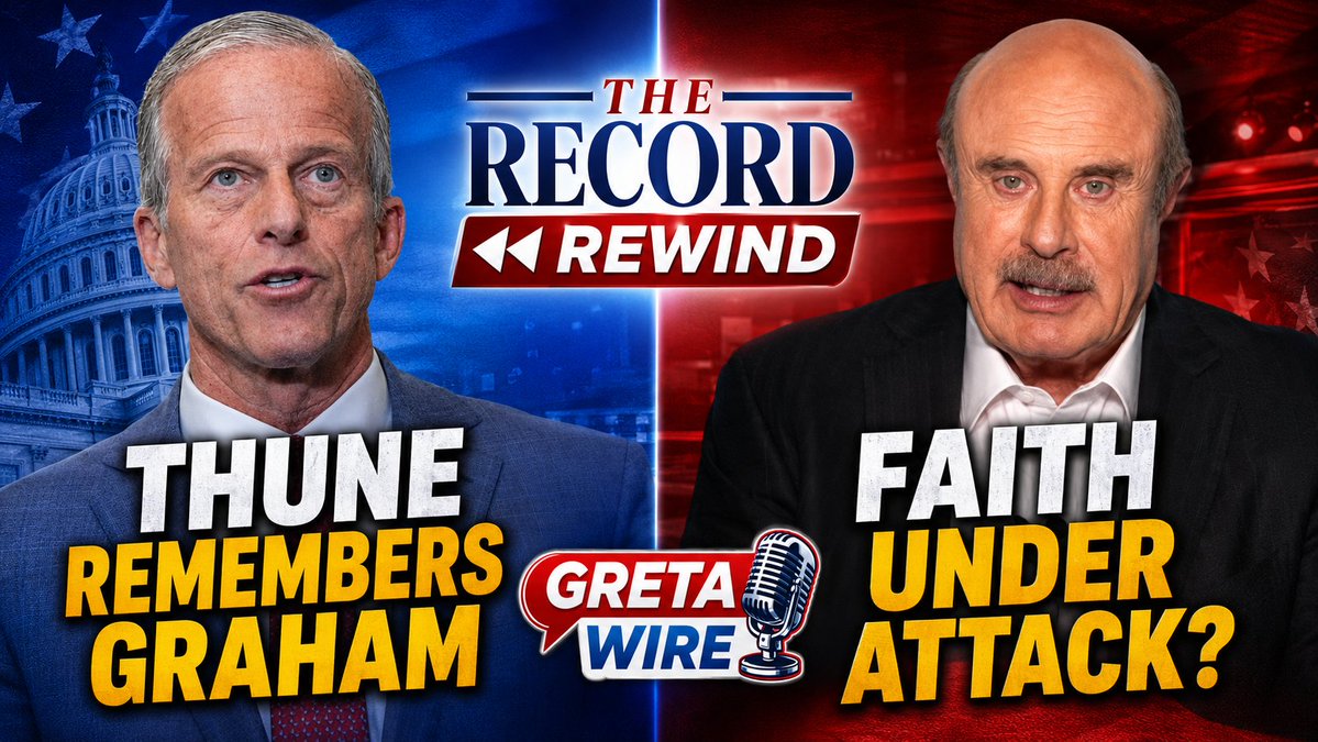 STOP APOLOGIZING: Dr. Phil has a direct message for Americans: We can acknowledge our country’s flaws without constantly apologizing for the greatest nation in the world. Plus, Senate Majority Leader John Thune joins Greta Van Susteren to pay tribute to Lindsey Graham’s extraordinary life on this "Record" Rewind edition of the “Greta Wire” podcast. LISTEN NOW on Apple Podcasts or Spotify WATCH & SUBSCRIBE: