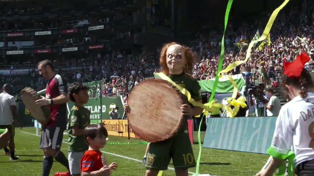 That time Sebastián Blanco pulled out a Chucky mask to celebrate against his rival. 😱 Portland Timbers visit Seattle Sounders FC on Thursday at 10:30pm ET on Apple TV.