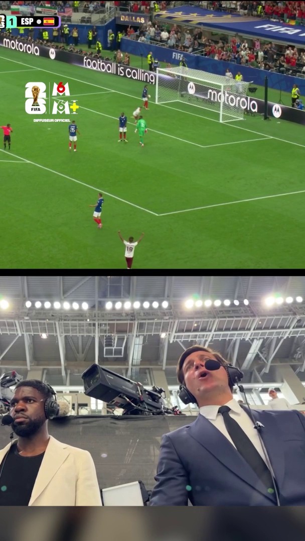 "La route s'arrête là pour l'équipe de France" 😢 Les meilleures réactions de Xavier Domergue et Samuel Umtiti au cœur de la demi-finale France - Espagne. Suivez la Coupe du Monde 2026 sur M6 et M6+ #CDM2026 #FIFAWorldCup #FRAESP