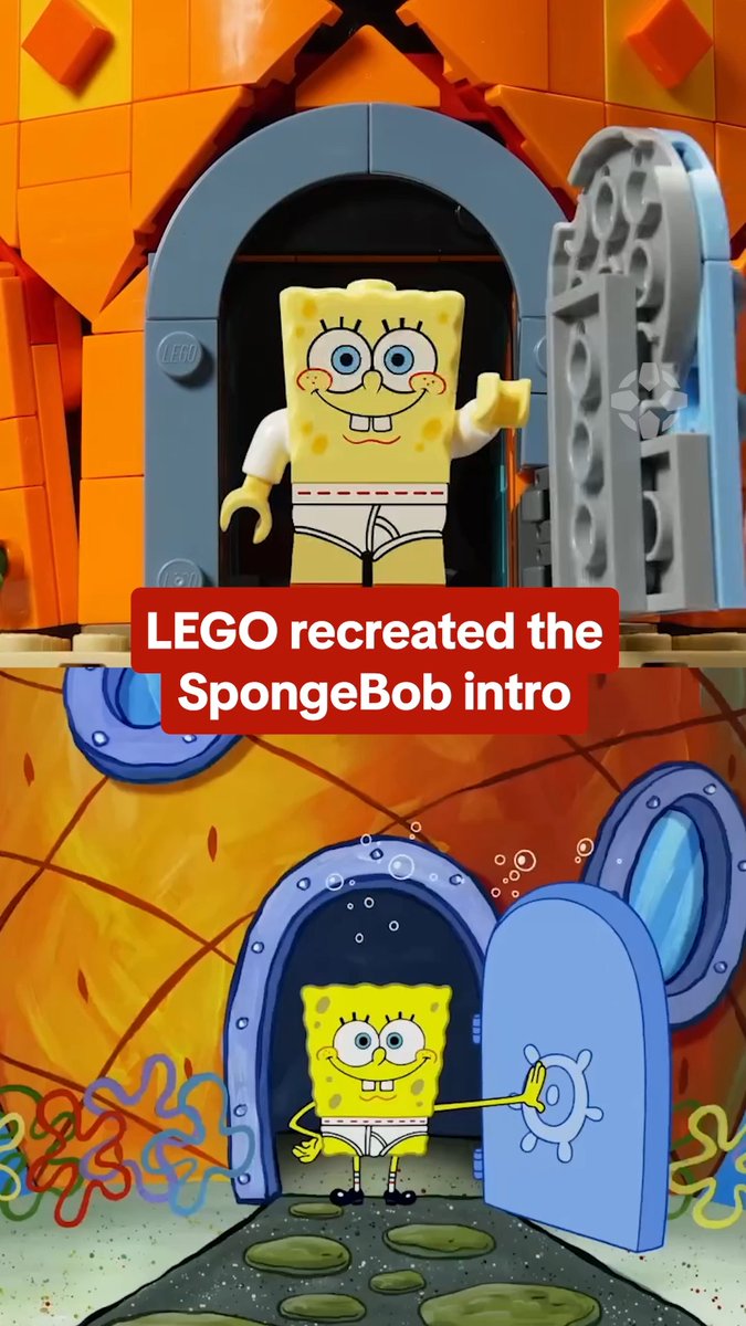 LEGO is showing off the new LEGO Bikini Bottom set with a recreation of the SpongeBob SquarePants intro!