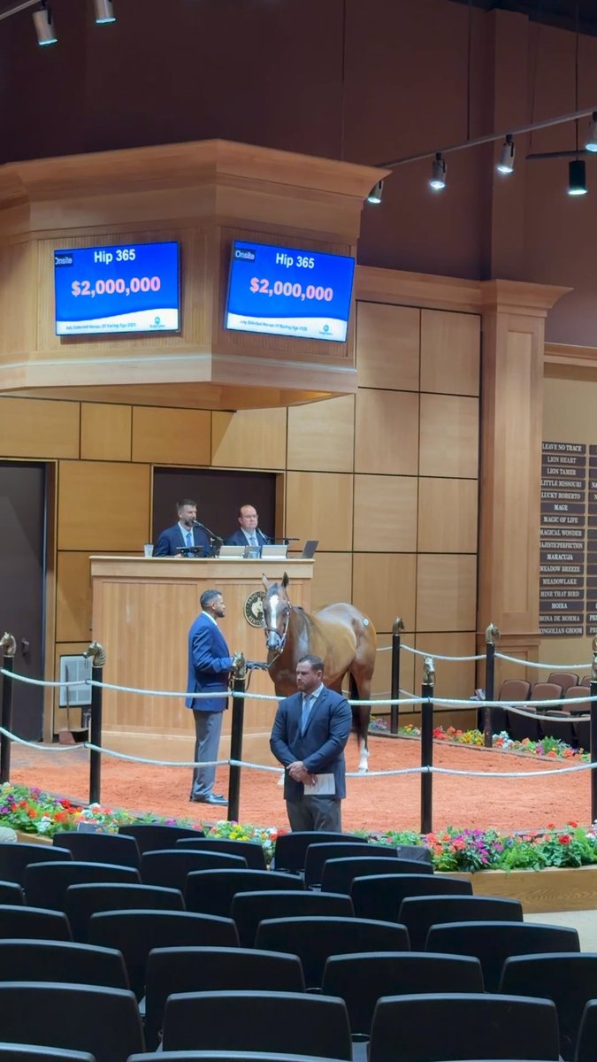 OUR MONEYMAN sells for a record $2,000,000 to top the July Selected Horses of Racing Age sale! Congrats to the connections: Buyer: Pedro Lanz, agent for KAS Stables Pedro Lanz Bloodstock Agent Consignor: Hunter Valley Farm, agent for Allied Racing
