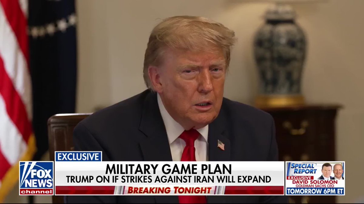 "We're going to hit them very hard tonight. We're going to hit them very hard tomorrow night. We're going to hit them very hard the night after, and then next week it gets really bad for them." Speaking with FOX News' Trey Yingst, President Trump warned that Iran's energy infrastructure, power plants and bridges could all become targets unless Tehran returns to the negotiating table. Asked whether he believes Iran is serious about making a deal, Trump responded: “I think they have no choice.”