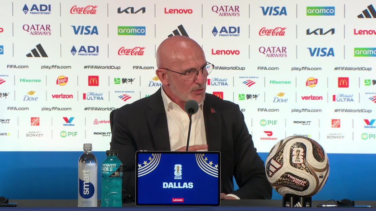 "Hoy nos enfrentamos a una de las mejores selecciones del mundo, pero se encontraron al MEJOR EQUIPO DEL MUNDO. El jugador español es el MEJOR DEL MUNDO en cuanto a interpretación del fútbol". Luis de la Fuente. 🇪🇸🗣️