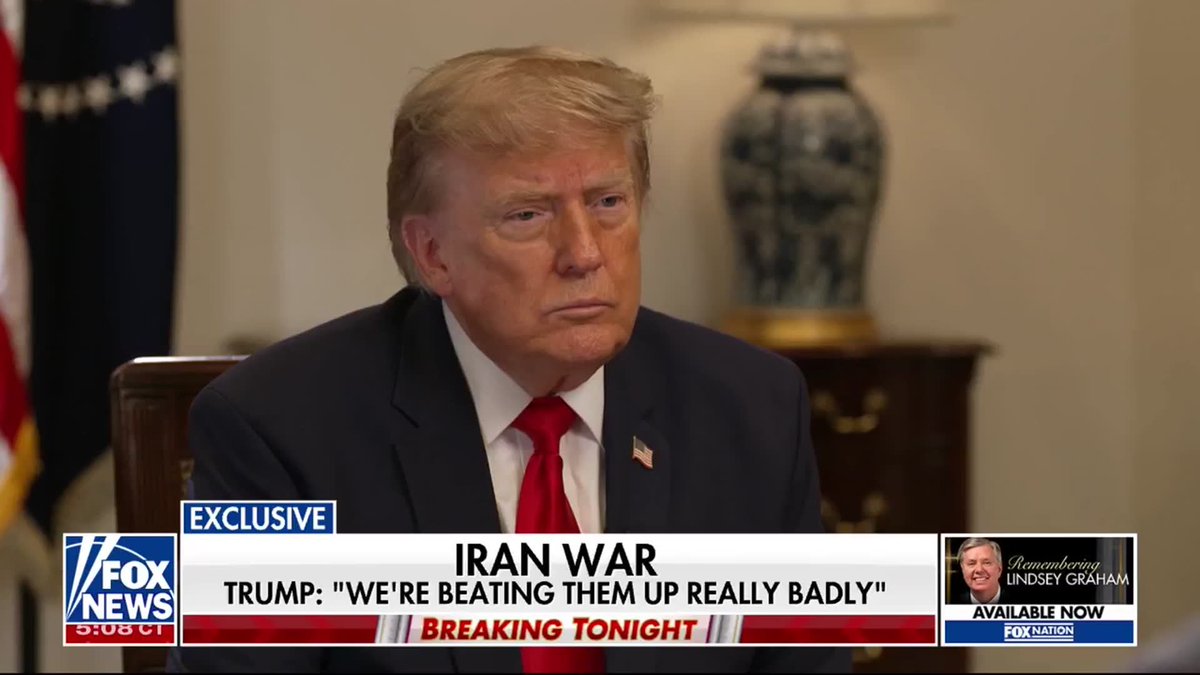 President Trump says military strikes against Iran will continue "until I say it's enough." In an exclusive interview with FOX News chief foreign correspondent Trey Yingst on Special Report, Trump was asked whether his objectives in Iran would require U.S. ground forces. "The only way you can negotiate with these people is through strength," Trump said, outlining his strategy and discussing his plans for the Strait of Hormuz.