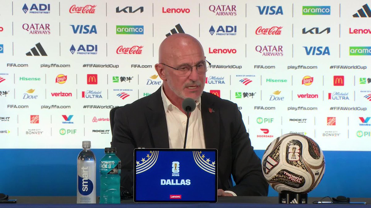 "TENGO MUCHA ILUSIÓN POR ENFRENTARNOS A ARGENTINA POR LA AMISTAD QUE TENGO CON LIONEL SCALONI". Luis de la Fuente palpitó una posible final con la Albiceleste. ⚽ #ESPNMundial 📺 Mirá los mejores partidos de la #FIFAWorldCup por ESPN, en el Plan Premium de #DisneyPlus
