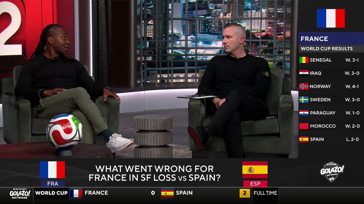 "So many players in the middle of the park, they just didn't turn up today... This was the game for Manu Koné." Michael Lahoud questions the decision to not start Manu Koné for France in their game against Spain ⚽️