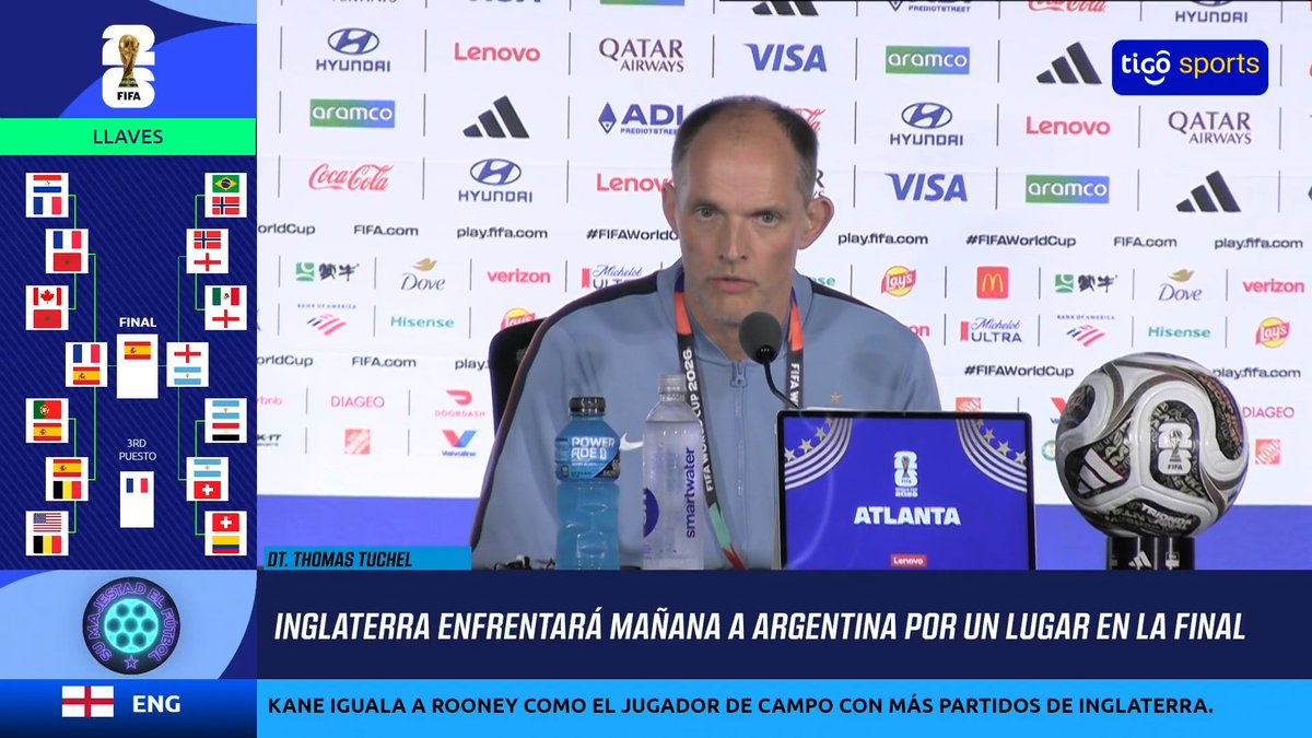 🏴En la previa del encuentro ante Argentina, el DT de la Inglaterra, Thomas Tuchel, habló en conferencia de prensa y mencionó lo siguiente: 🎙️"Puede pasar cualquier cosa, sabemos por qué estamos acá, llegamos muy hambrientos, respetamos a Argentina pero no nos adentramos a los eventos históricos". 🎙️"Todos están listos para ser titulares, tuvimos muchos errores que nos han afectado pero hemos podido arreglar". #CopaMundialFIFA