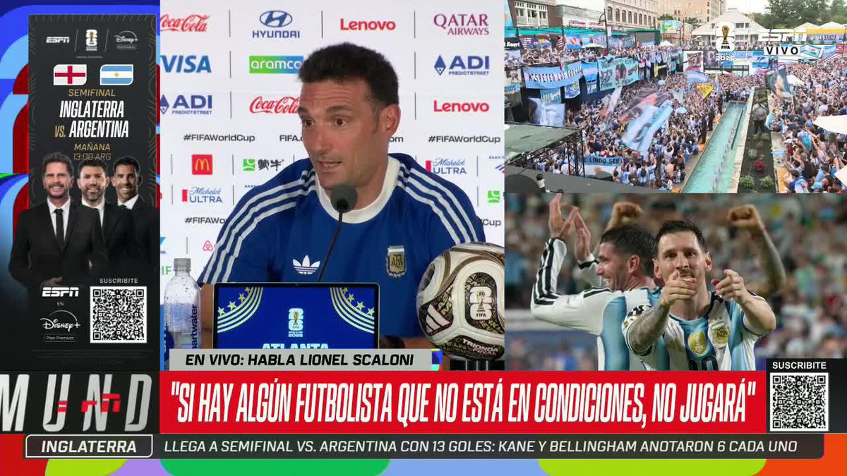 🇦🇷 "LA TRADUCCIÓN ESTÁ UN POCO ERRADA" Lionel Scaloni habló de la viralización de la charla con Paredes en el partido entre Argentina y Suiza. ⚡ #ESPNMundial 📺 Mirá nuestros partidos de la #FIFAWorldCup por el Plan Premium de #DisneyPlus
