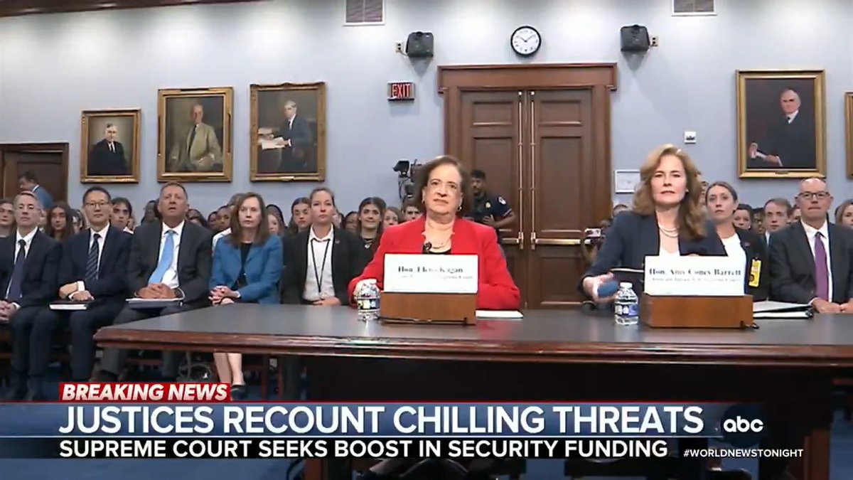 Justices Amy Coney Barrett and Elena Kagan pleaded for more security funding – saying they face an alarming rise in threats. It comes after police arrested a man they say had a gun and asked for directions to the Supreme Court. Jay O'Brien reports.