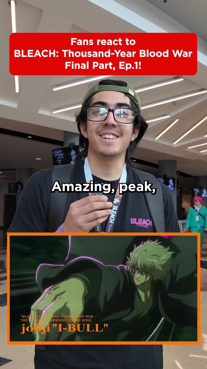 We asked fans what they thought about the thrilling first episode of BLEACH: Thousand-Year Blood War Final Part - The Calamity ⚔️ Watch the series premiere July 25th, 7:30AM PT on @Hulu on Disney+ 🔥