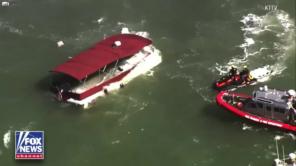DEVELOPING: A dramatic search-and-rescue operation is underway after a pontoon boat caught on fire near Alcatraz Island. Officials say 19 people were on board when the fire broke out. One person was killed, two remain missing and three were taken to the hospital. The remaining 13 made it safely back to shore. The cause of the fire remains under investigation.