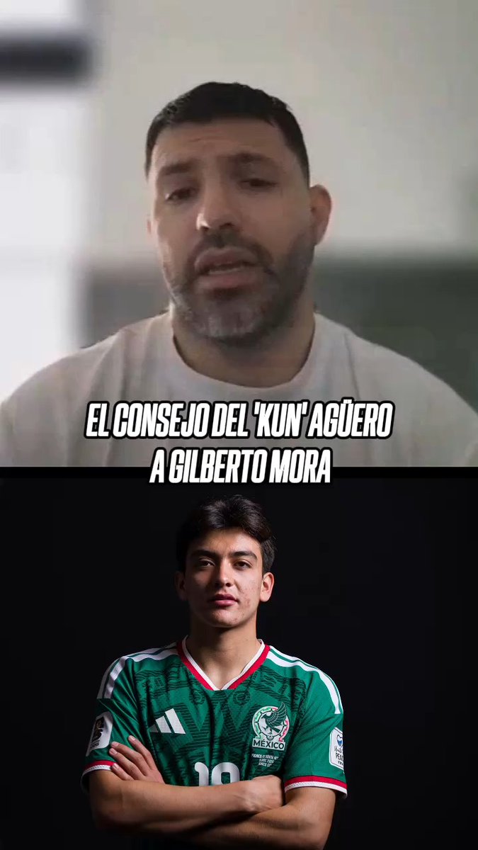 "No es fácil tener 17 años y ya estar en la Selección de México" 🗣️ Las palabras de Sergio 'Kun' Agüero para Gilberto Mora 🔥