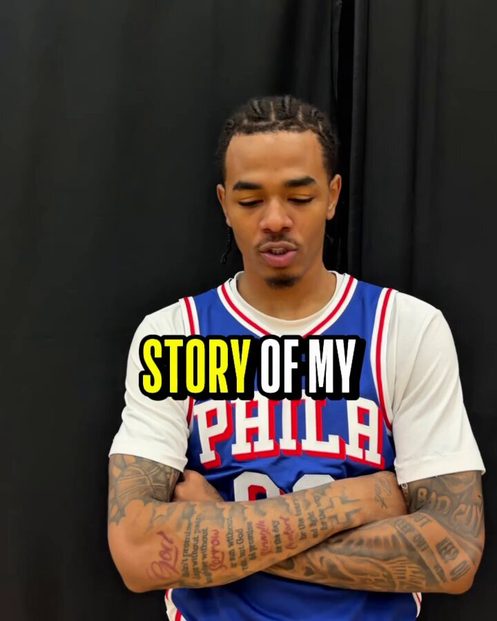 “Tyrese: 0. JB: 7. Me: 00. VJ: 77. That's tough.” 22nd overall pick Labaron Philon Jr. breaks down the significance of his jersey number in Philly 🗣️