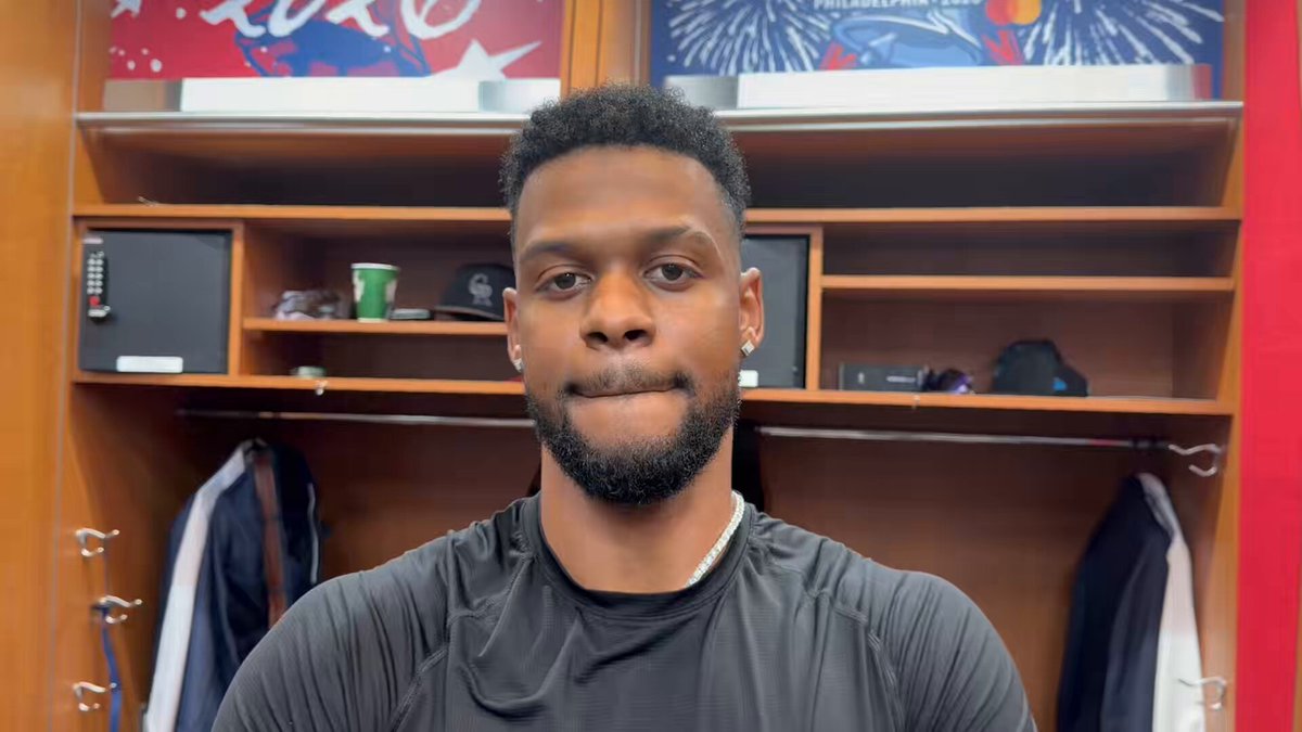 Here’s Otto Lopez postgame Entered the game at shortstop and knocked a base hit in the ninth inning. Time for the second half of the season now to make a playoff push. #Marlins #AllStarGame