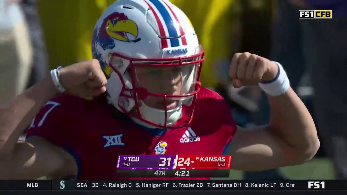 Kansas might’ve lost but this was an inspiring performance from Jason Bean. Quentin Skinner made a name for himself in this game too