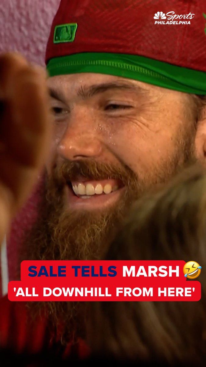 Chris Sale reminded Brandon Marsh that not many players get their first All-Star Game in front of their home fans 🤣