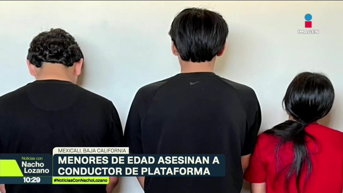 Tres adolescentes de 13, 15 y 16 años asesinaron a un conductor de plataforma en #Mexicali, #BC. Los menores pidieron el taxi, pero en el camino le quitaron la vida, lo desnudaron y quemaron su cuerpo. La pena máxima para los menores podrían ser tan solo de 3 a 5 años.