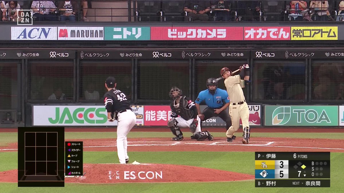 覚醒の時── 野村佑希 12号2ラン 上段に叩き込んだ 自己最多まであと1本 ⚾️日本ハム×ソフトバンク #lovefighters #だったらDAZN
