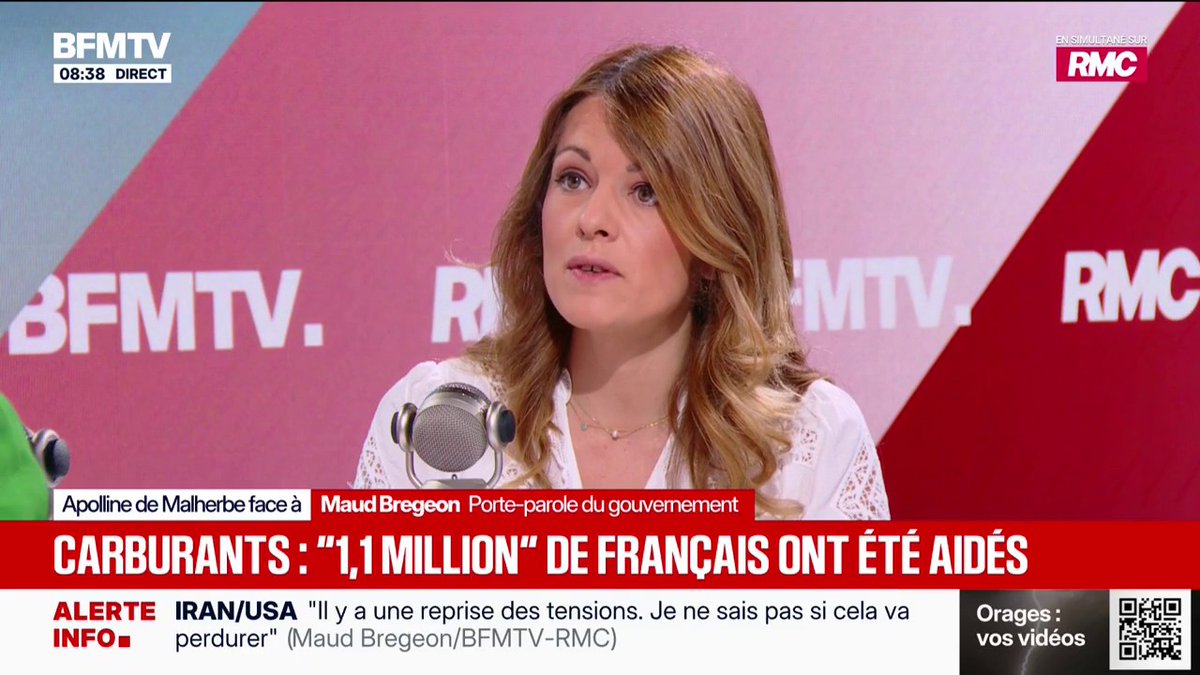 Canadair: "Le budget est là, les commandes ont été passées", assure Maud Bregeon, porte-parole du gouvernement