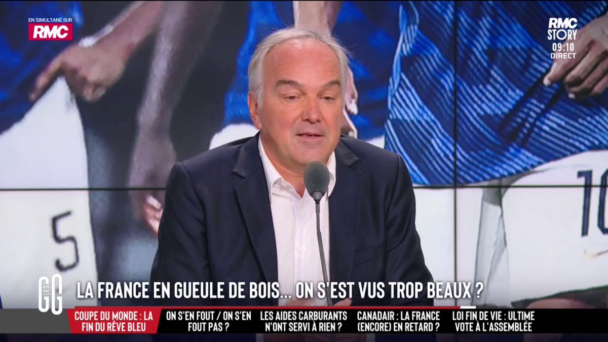 ⚽️ Coupe du monde : La France en gueule de bois ce matin… On s’est vu trop beaux ? 🗣️ Olivier Truchot : "Ce qui est triste, c'est de perdre de cette façon. Il n'y a pas eu de match." #GGRMC