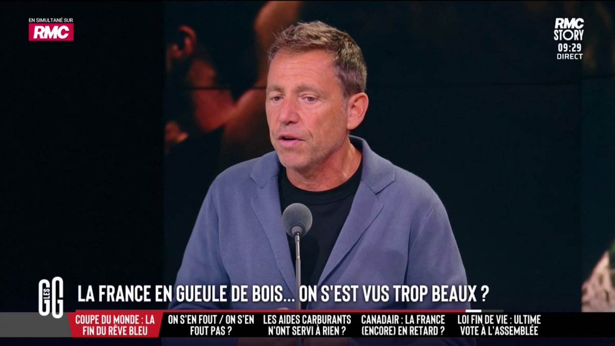 ⚽️ Coupe du monde : "On n'a pas vu qu'on n'avait battu personne." 🗣️ Daniel Riolo : "On est arrivé à la Coupe du monde avec 4 attaquants. On était tous contents. Mais j'estime qu'on s'est trompés dans nos analyses. On a perdu pied." #GGRMC