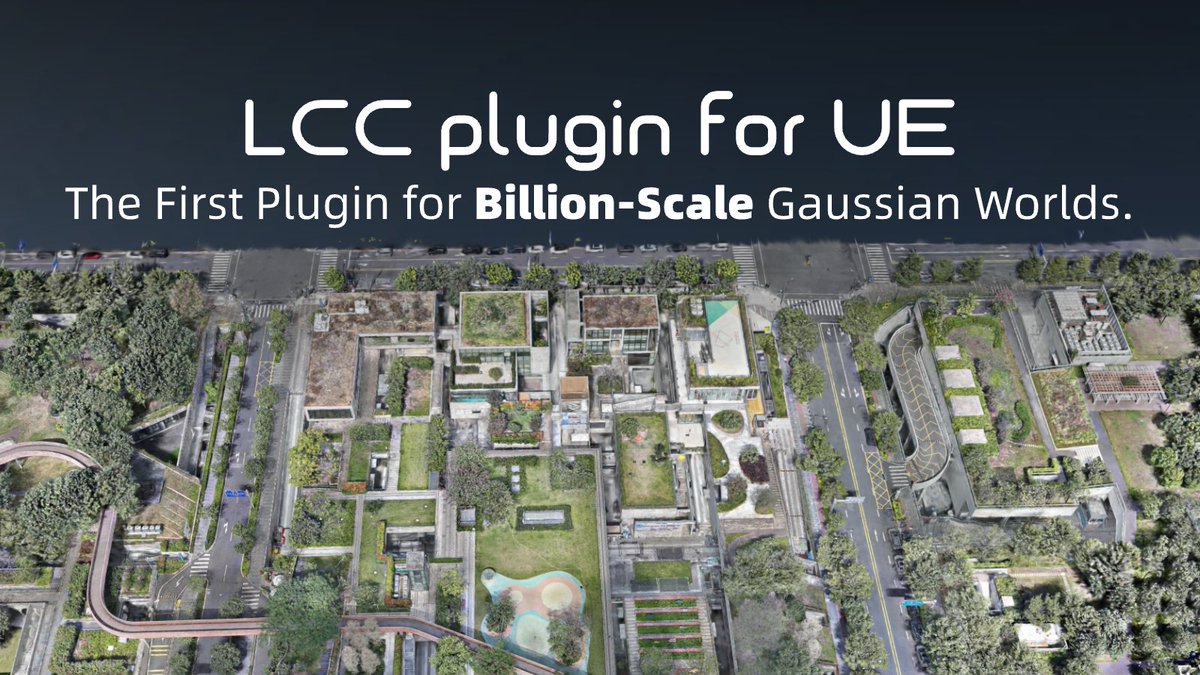 Meet the first UE plugin built for billion-scale Gaussian Splats — LCC plugin for UE. Edit, relight, and render large-scale 3DGS scenes, and bring real locations straight into your VP pipeline. Compatible with multiple formats. Download👉: