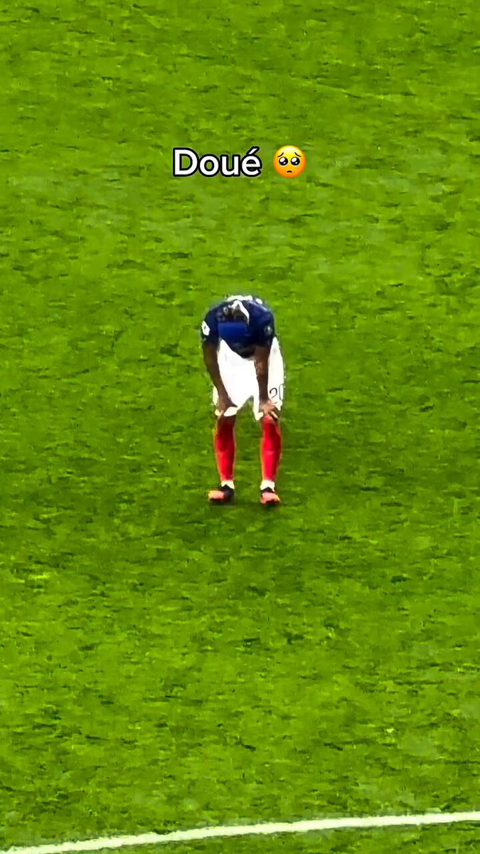 Je crois que c’est la première fois que je vois Désiré Doué aussi abattu.