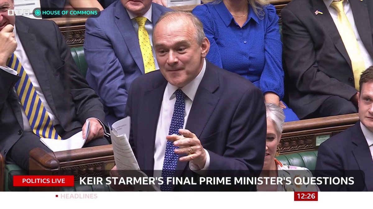 "I know the prime minister agrees that we can and must do more for family carers," Ed Davey says as he pays tribute to Keir Starmer's record on care PM says "can I thank him for everything he's done in relation to social care" #PMQs