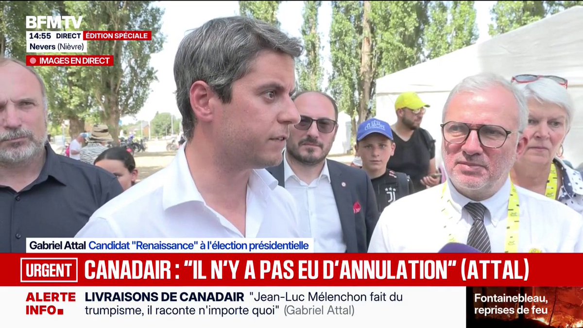 Renaissance attaque le RN en justice pour l'"appropriation" de son nom sur une affiche de campagne présidentielle ➡️ "Les Français ont besoin de clarté", assure Gabriel Attal