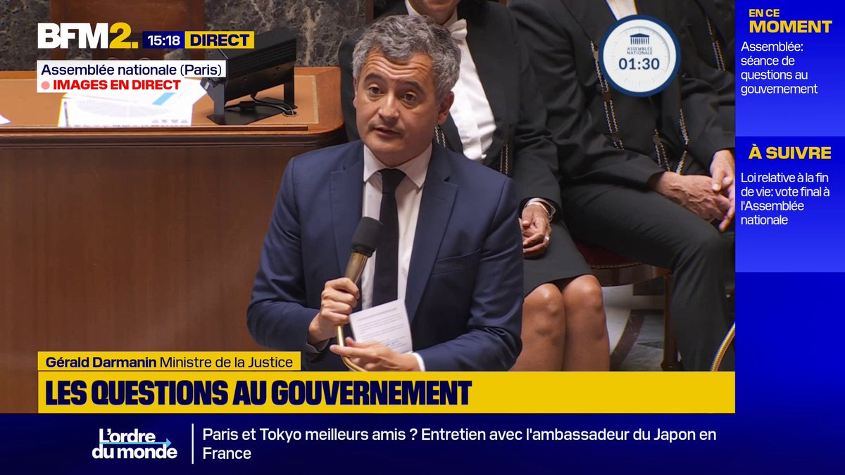 Violences sur mineurs: sur "69.626 dossiers réétudiés", 970 ont été identifiés comme "prioritaires", annonce Gérald Darmanin, face aux députés #BFM2