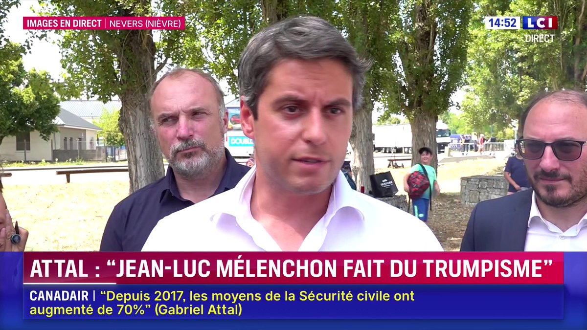 🗣️ "Il faut qu'on invente le Canadair européen", assure Gabriel Attal
