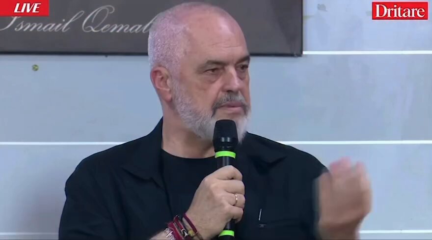 The PM of Albania insults the beliefs of an Orthodox man from Valona: Rama: "They have a habit of being from Vlora that we don't let go of the microphone. And I am from Vlora, and have a habit of talking for a long time... " Valona man: "Prime Minister, please, I am Orthodox..." Rama: "What does that mean you are Orthodox? My part of the family from Vlora is Orthodox, but you are from Vlora, and I feel this. Saying that you are Orthodox is worthless talk. You are from Vlora. You are above religion. In fact, you and God are divided about who God really is."