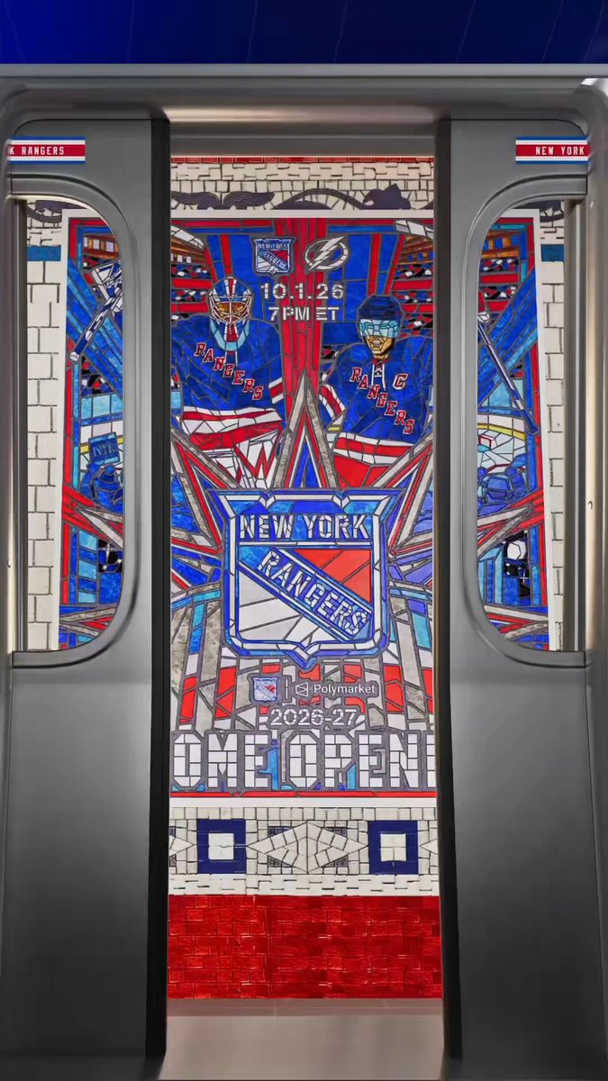 Next stop: Madison Square Garden 🚊 Our Home Opener is just 78 days away!