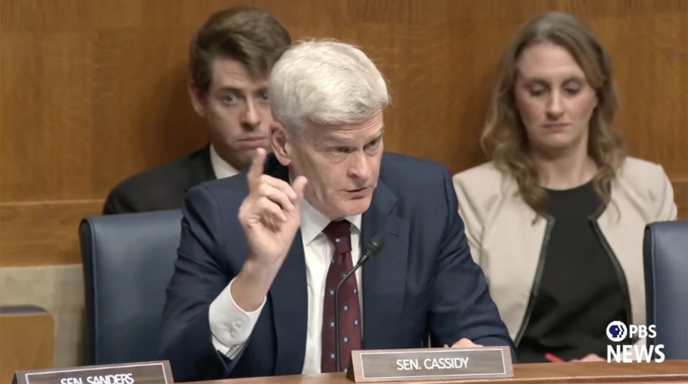 GOP Sen. Cassidy: Thousands of kids have been hospitalized because people have promoted that immunization is bad, and kids have died. It is EVIL to do that.