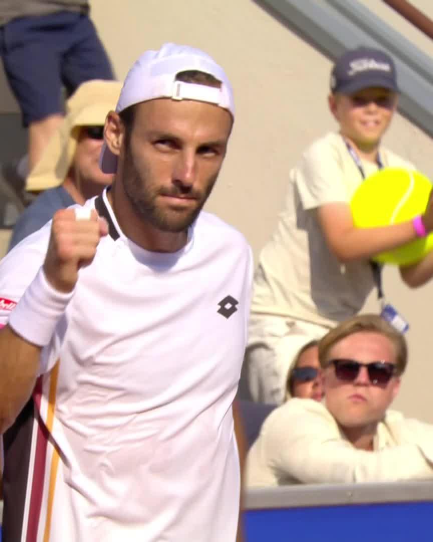 Job well done by Stefano Travaglia 🫡 The Italian seals a first Top 50 win since 2021, 6-4 6-2 over Navone in Bastad #NordeaOpen